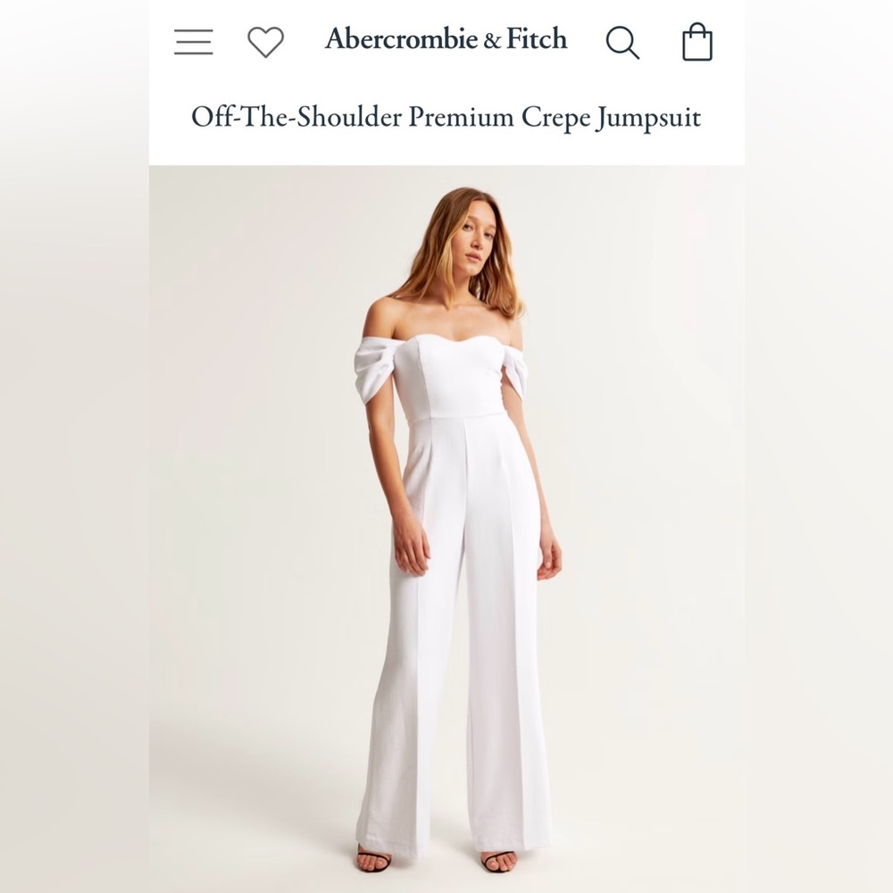 Abercrombie and Fitch off the shoulder jumpsuit